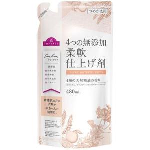 トップバリュ 4つの無添加 柔軟仕上げ剤 つめかえ