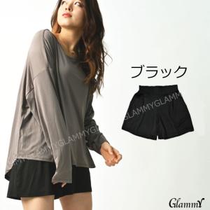 水着 ブラック 短パン レディース 体型カバー...の詳細画像3