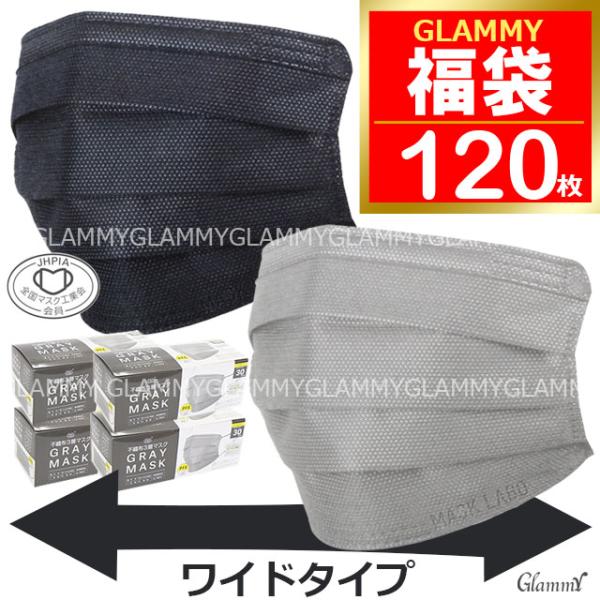 福袋 2026 マスク 不織布 120枚 大きいサイズ 大きめ マスクラボ プリーツタイプ MASK...