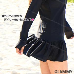 ラッシュガード レディース フリル 長袖 大き...の詳細画像3