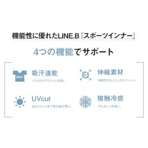 UVカット スポーツインナー メンズ 長袖 イ...の詳細画像1