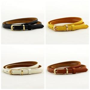 ベルト レディース シンプル マルチカラー レザーベルト レ...