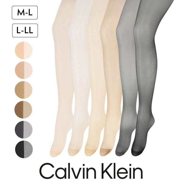 カルバンクライン パンスト 静電防止加工 セラミド加工で肌ざわりしっとり ゾッキシアーサポート つま...