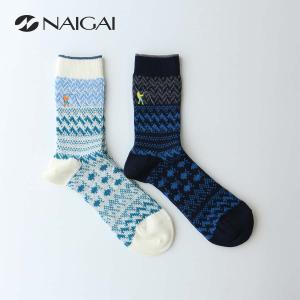 NAIGAI STYLE ナイガイ スタイル 日本製 オーガニックコットン HOBBY SOCKS ホビーソックス 釣り クルー丈 メンズ カジュアル 靴下 男性 メンズ 02352501