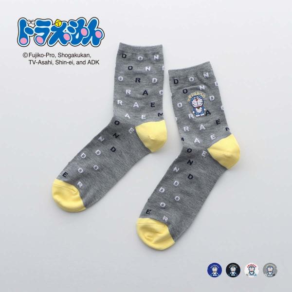 ドラえもん ARIGATO ミドル丈 カジュアル ソックス メンズ 靴下 男性 プレゼント ギフト ...