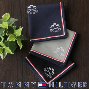 TOMMY HILFIGER トミーヒルフィガー 綿100％ ハンカチ ラクロス柄