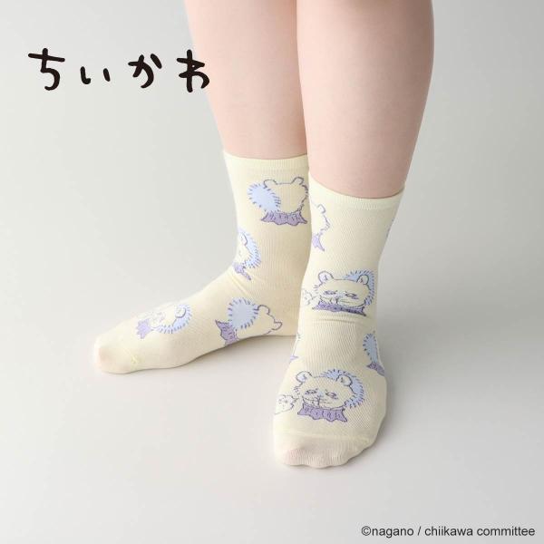 ちいかわ ソックス クルー丈 モモンガ総柄  靴下 レディース  キャラクター  アニメグッズ 36...