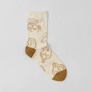 ちいかわ クルー丈 ソックス うさぎ総柄 靴下...の詳細画像2
