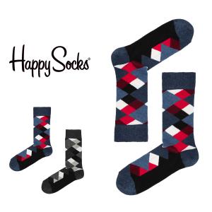 Happy Socks ハッピーソックス BROKEN ARGYLE  クルー丈 ソックス 靴下 ユニセックス メンズ ＆ レディス プレゼント 10201902