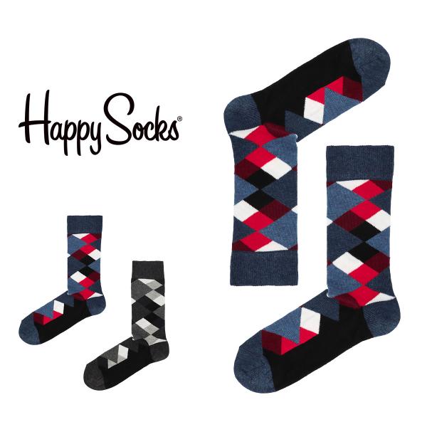 Happy Socks ハッピーソックス BROKEN ARGYLE （ ブロークン アーガイル ）...