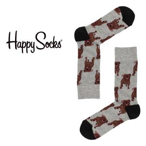 Happy Socks ハッピーソックス BULLDOG  クルー丈 ソックス 靴下 ユニセックス メンズ ＆ レディス プレゼント10221907
