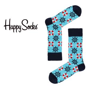 Happy Socks ハッピーソックス LIFEBUOY （ ライフブイ ） クルー丈 ソックス 靴下 ユニセックス メンズ ＆ レディス プレゼント10221912｜glanage