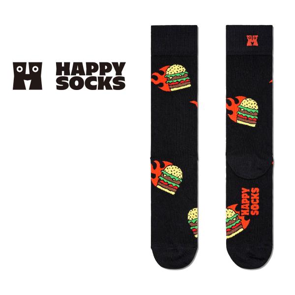 Happy Socks ハッピーソックス Flaming Burger フレーミング バーガー  ク...
