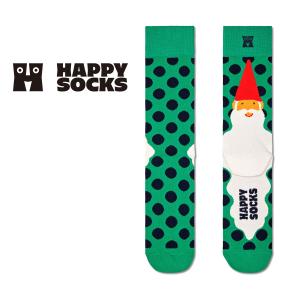 Happy Socks ハッピーソックス Santa's Beard サンタ ビアードクルー丈 ソックス 靴下 ユニセックス メンズ レディース 10231151｜glanage