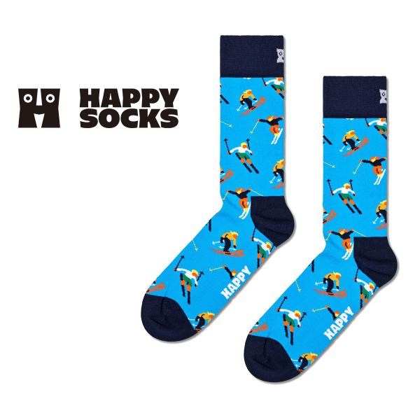 Happy Socks ハッピーソックス Skiing スキークルー丈 ソックス 靴下 ユニセックス...