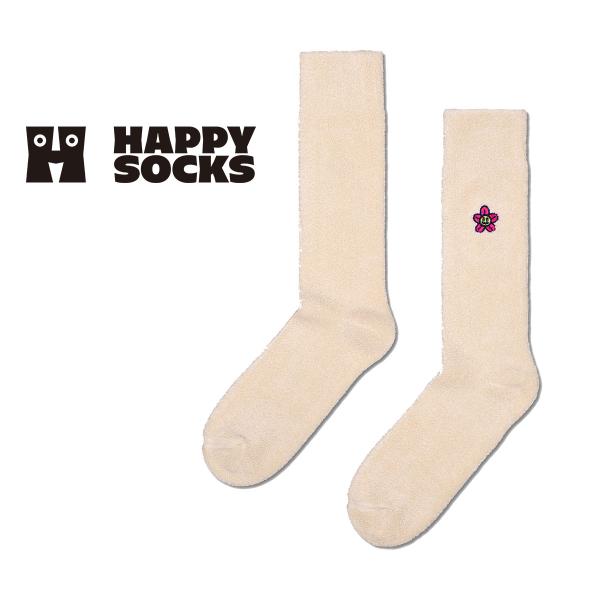 Happy Socks ハッピーソックス Embroidered Flower エンブロイデッド フ...