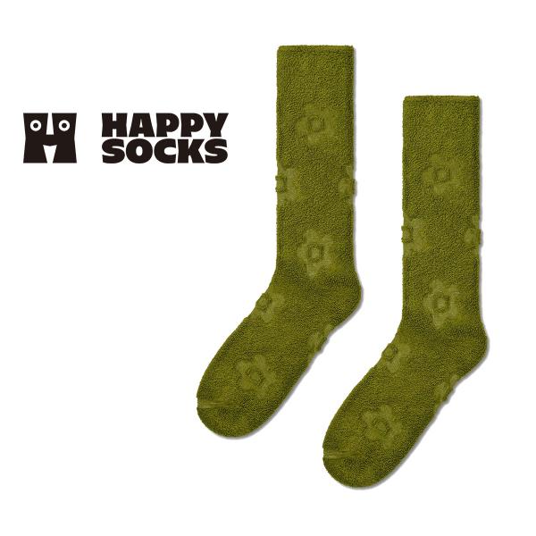 Happy Socks ハッピーソックス Fluffy Flower フラッフィー フラワークルー丈...