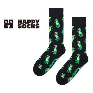 Happy Socks ハッピーソックス Inflatable Dino インフレータブル ディノ 恐竜 クルー丈 ソックス 靴下 メンズ レディース 10240059｜glanage