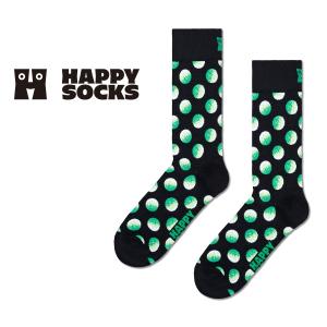 Happy Socks ハッピーソックス Faded Big Dot フェード ビック ドット クルー丈 ソックス 靴下 メンズ レディース 10240085｜glanage