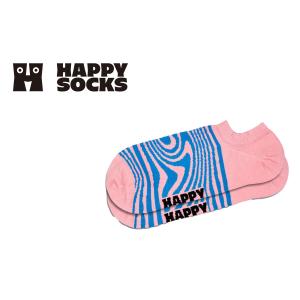 Happy Socks ハッピーソックス Dizzy No Show Sock ディジー ノー ショウ 目が回る スニーカー丈 靴下 メンズ レディース 男性 10240116｜ナイガイ公式オンラインショップ