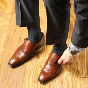 メリノウール100% メンズソックス 高級靴下 無地リブ クルー丈 NAIGAI TRADITIONAL SUPERIOR