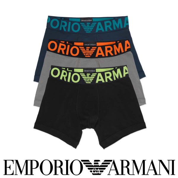 EMPORIO ARMANI エンポリオ アルマーニ MEGALOGO BOXER BRIEF メタ...