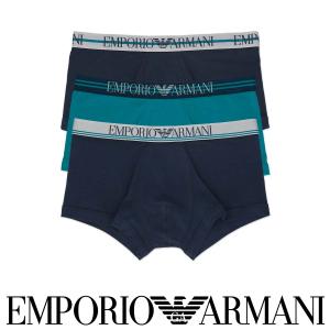 エンポリオ アルマーニ EMPORIO ARMANI PURE COTTON ロゴバンド トランクス パンツ 3枚組  EUサイズ 男性 メンズ アンダーウェア 下着 54077237