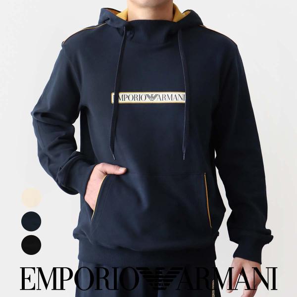 EMPORIO ARMANI エンポリオ アルマーニ BRUSHED TERRY PO HOODIE...