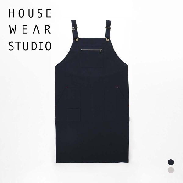 HOUSE WEAR STUDIO ハウスウェアスタジオ オーバーオール風 H型 エプロン 日本製 ...