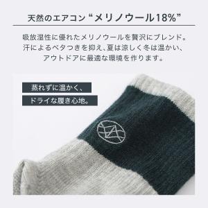 登山 5本指 スポーツソックス メリノウール混...の詳細画像3