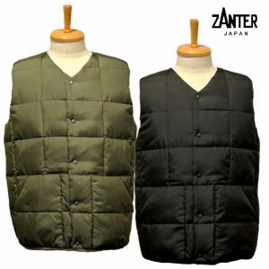 ザンタージャパン ZANTER JAPAN ダウンジャケット 南極観測隊 メンズ ZANTER JAPAN 6722 Recycle inner down vest / 11月中旬発売先行予約｜glandproof