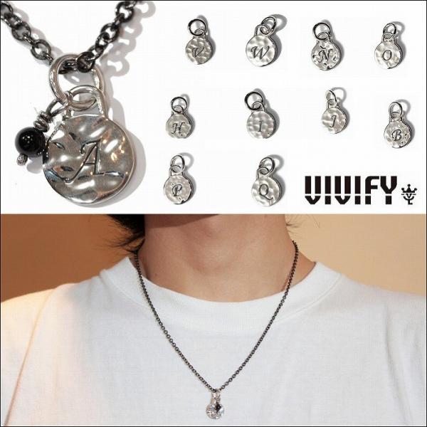 ビビファイ ネックレス シルバーAlphabet VIVIFY Coin Top w/birthst...