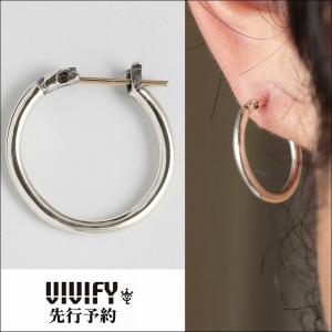 VIVIFY（ビビファイ） ピアス フープ シルバーHammered Hoop Pierce(S