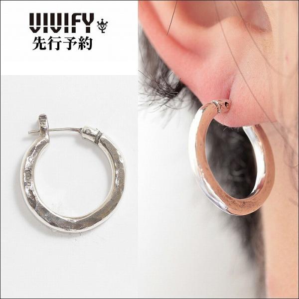 ビビファイ VIVIFY ピアス フープピアス シルバーHammered Hoop Pierce/3...