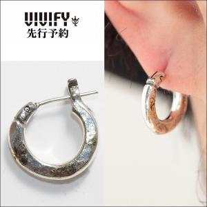 VIVIFY（ビビファイ） ピアス シルバー フープピアス SquareLine Hoop