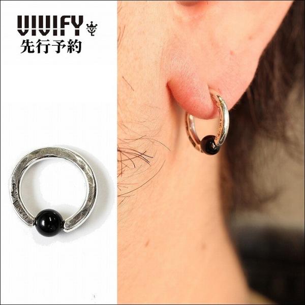 ビビファイ VIVIFY ボディピアス オニキス シルバーHammered Body Pierce/...