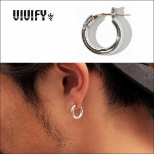 VIVIFY（ビビファイ） ピアス シルバー フープピアス SquareLine Hoop