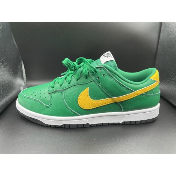 [27.5cm]NIKE BY YOU DUNK LOW  グリーン/イエロー　AH7979-992