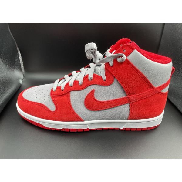 [27.5cm]NIKE BY YOU DUNK HI グレイ/レッド　DJ7023-991