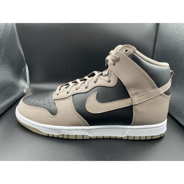 [ウィメンズ28.5cm]W NIKE DUNK HIGH BLACK/MOON FOSSIL-BL...