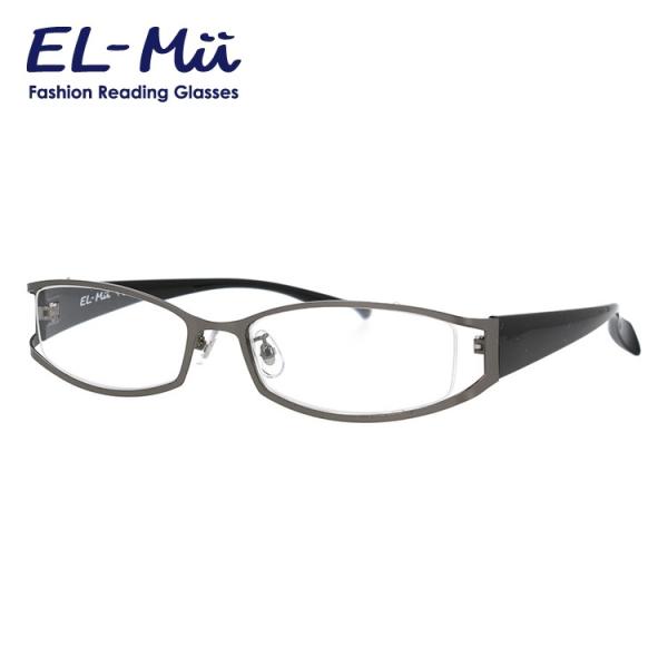 エルミー リーディンググラス 老眼鏡 EL-Mii EMR 305M-1 GM 56 度数+1.00...