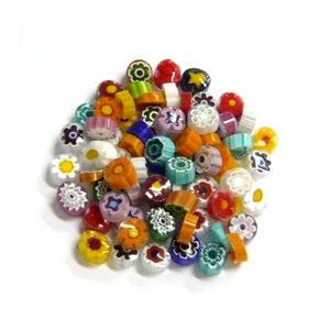 TP-8 モレッティ ミルフィオリ 透明 φ8mm 100g 膨張係数104