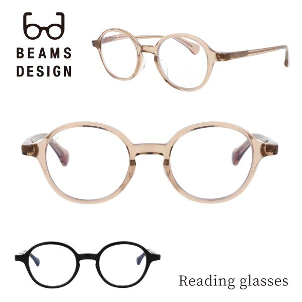 BEAMS DESIGN 老眼鏡 おしゃれ ブルーライトカット リーディンググラス メンズ レディー...