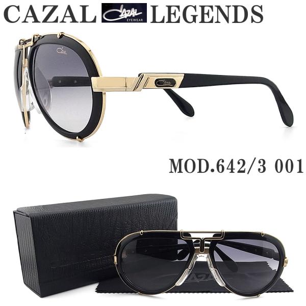CAZAL LEGENDS カザールレジェンズ 642/3 001 サングラス ブラック×ゴールド ...