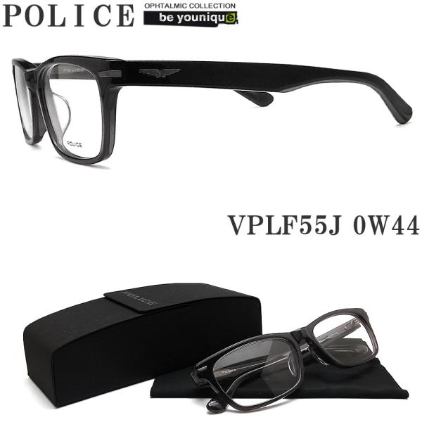 POLICE ポリス メガネフレーム VPLF55J-0W44 眼鏡 伊達メガネ 度付き 青色光カッ...
