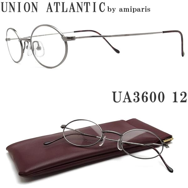 UNION ATLANTIC ユニオンアトランティック メガネ UA3600 12 オーバル 丸眼鏡...