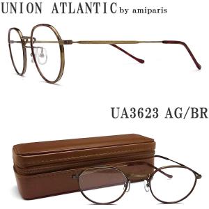 UNION ATLANTIC ユニオンアトランティック メガネ フレーム UA3623 AG/BR 伊達メガネ 度付き ダークハバナ×アンティークゴールド メンズ・レディース 日本製
