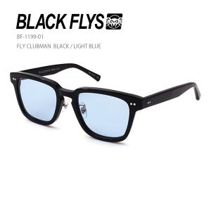 BLACKFLYS FLY CLUBMAN BLACK / L-BLUE ブラックフライズ フライクラブマン BF-1199-01｜glass-splash
