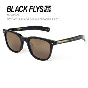BLACKFLYS FLY STACY BLACK-GOLD / L-BROWN ブラックフライズ フライステーシー BF-14506-08 偏光レンズ｜glass-splash