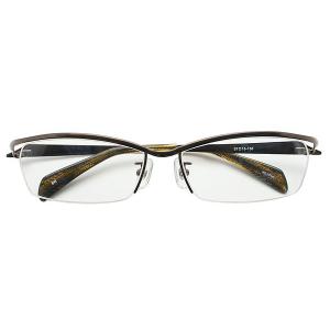 メガネ 度付き メガネセット3980 P-7714 メンズメタルフレーム 度付き 非球面プラスチックレンズ付き（撥水コート+UV400標準装備）